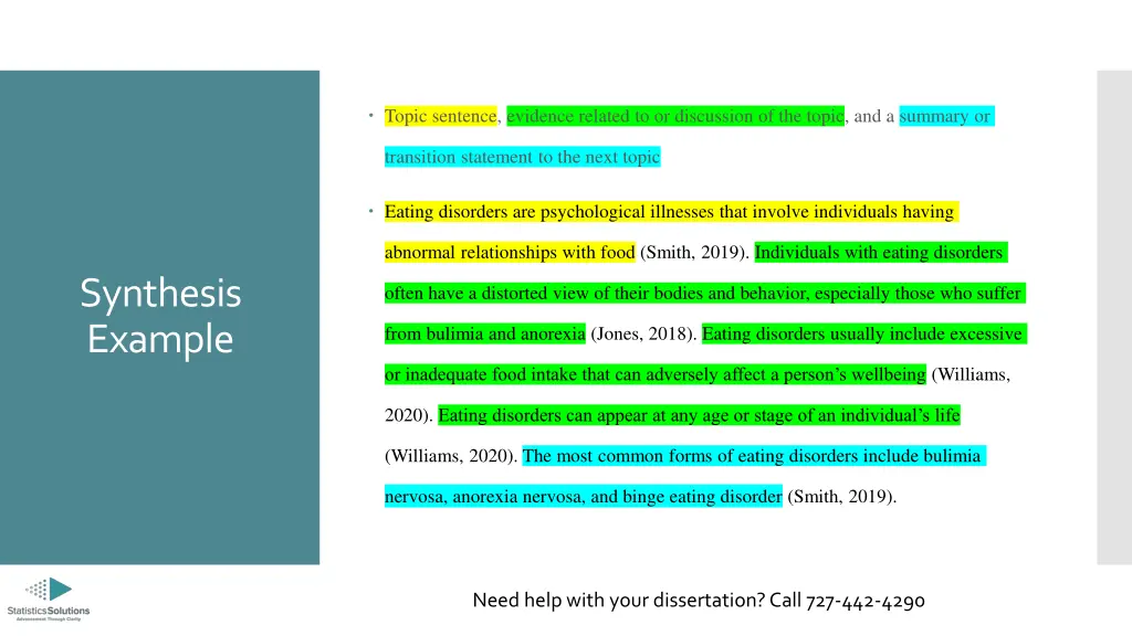 topic sentence evidence related to or discussion