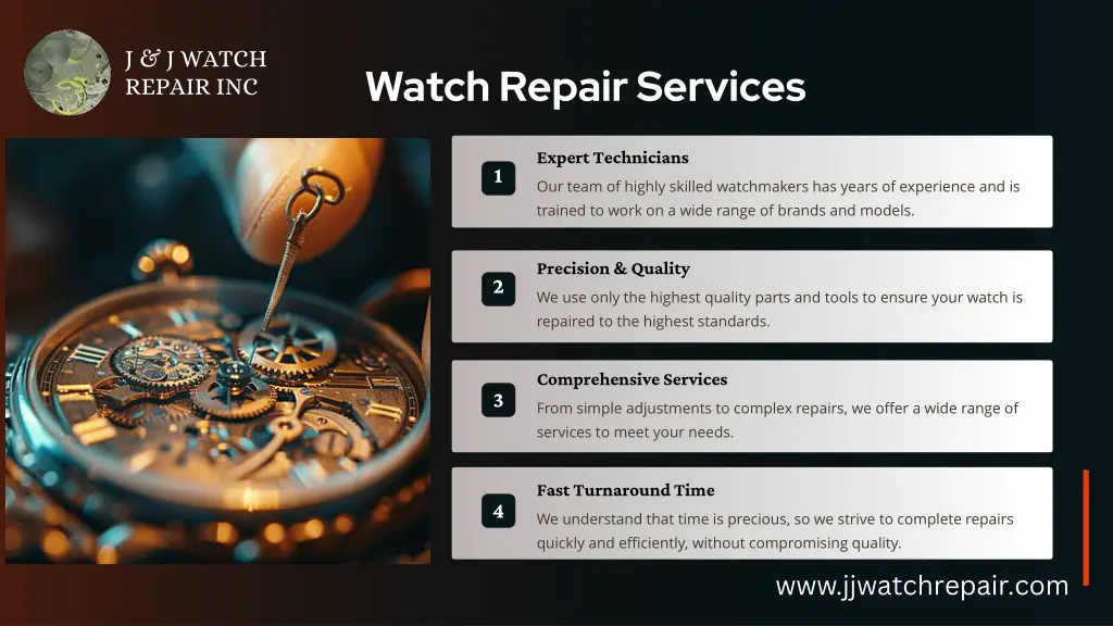 j j watch repair inc 1