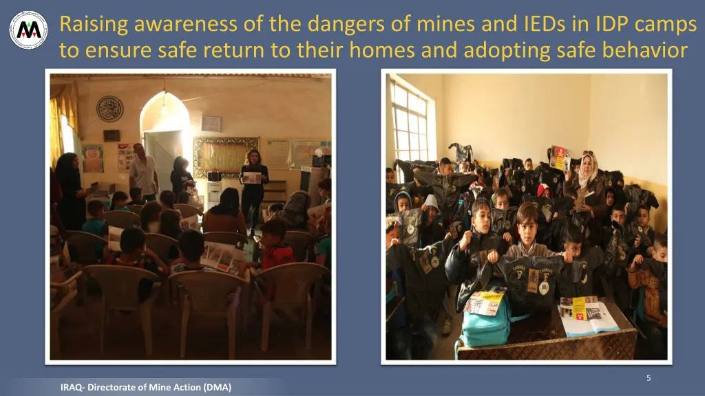 raising awareness of the dangers of mines