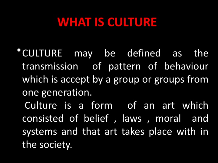 what is culture