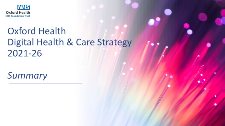 oxford health digital health care strategy 2021 26