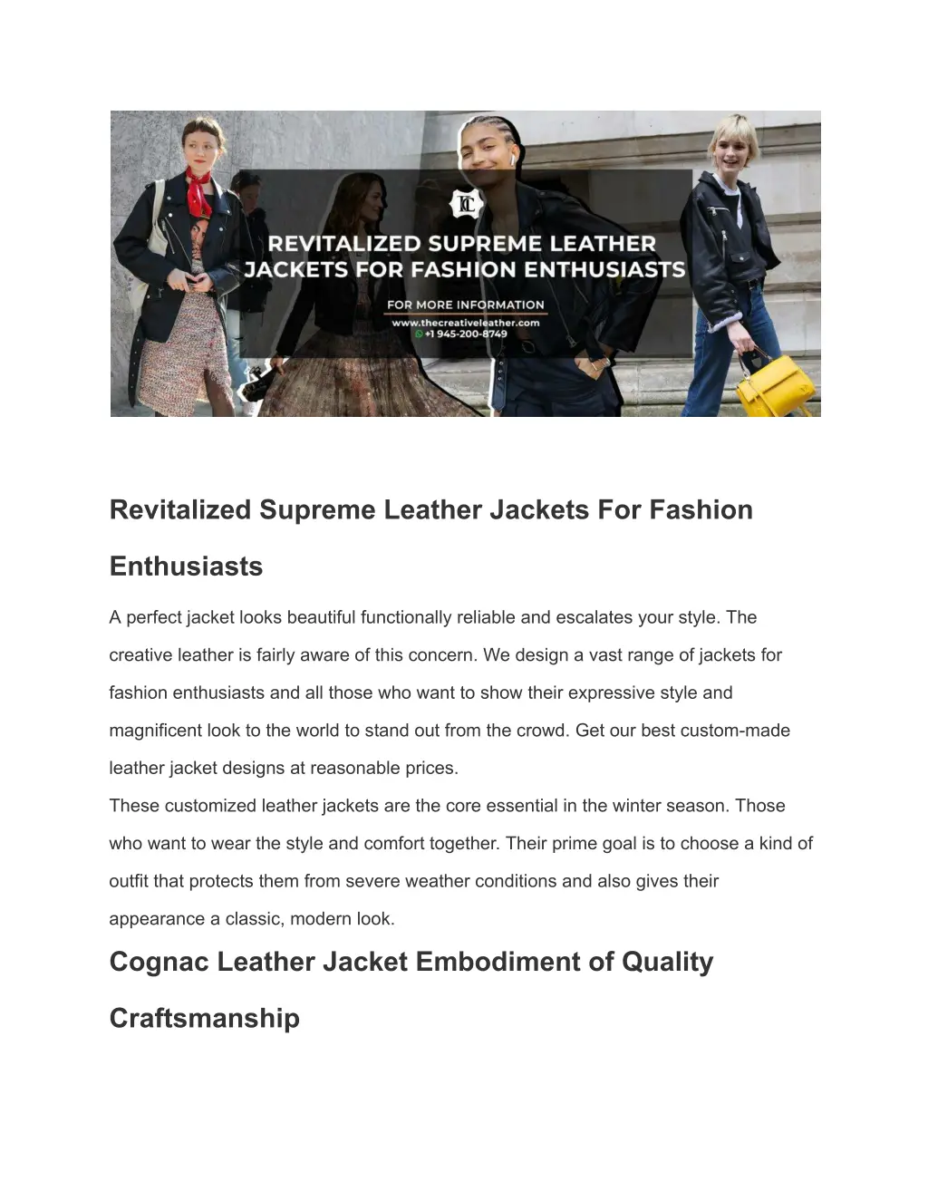 revitalized supreme leather jackets for fashion