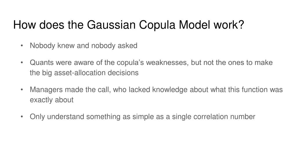 how does the gaussian copula model work 2