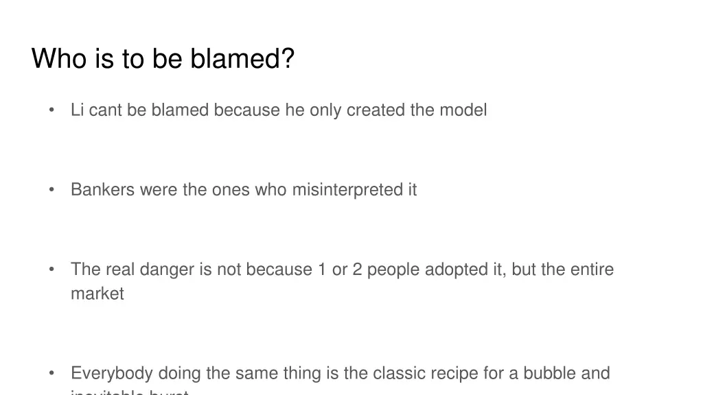 who is to be blamed