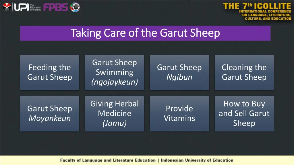 taking care of the taking care of the garut