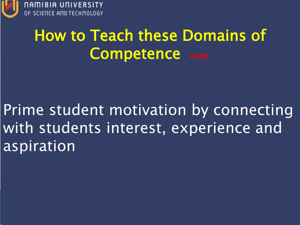 how to teach these domains of competence 4