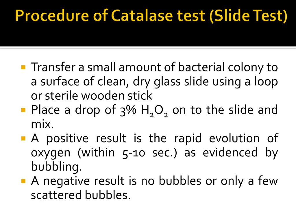 transfer a small amount of bacterial colony