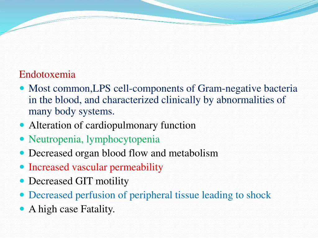 endotoxemia most common lps cell components