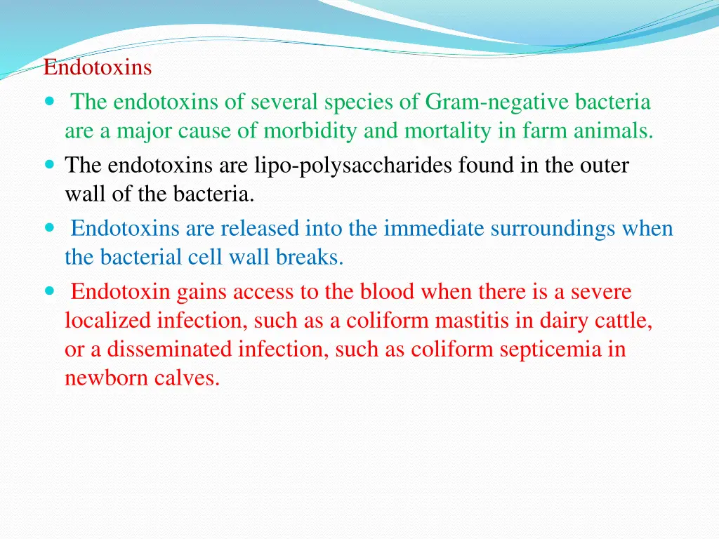 endotoxins the endotoxins of several species