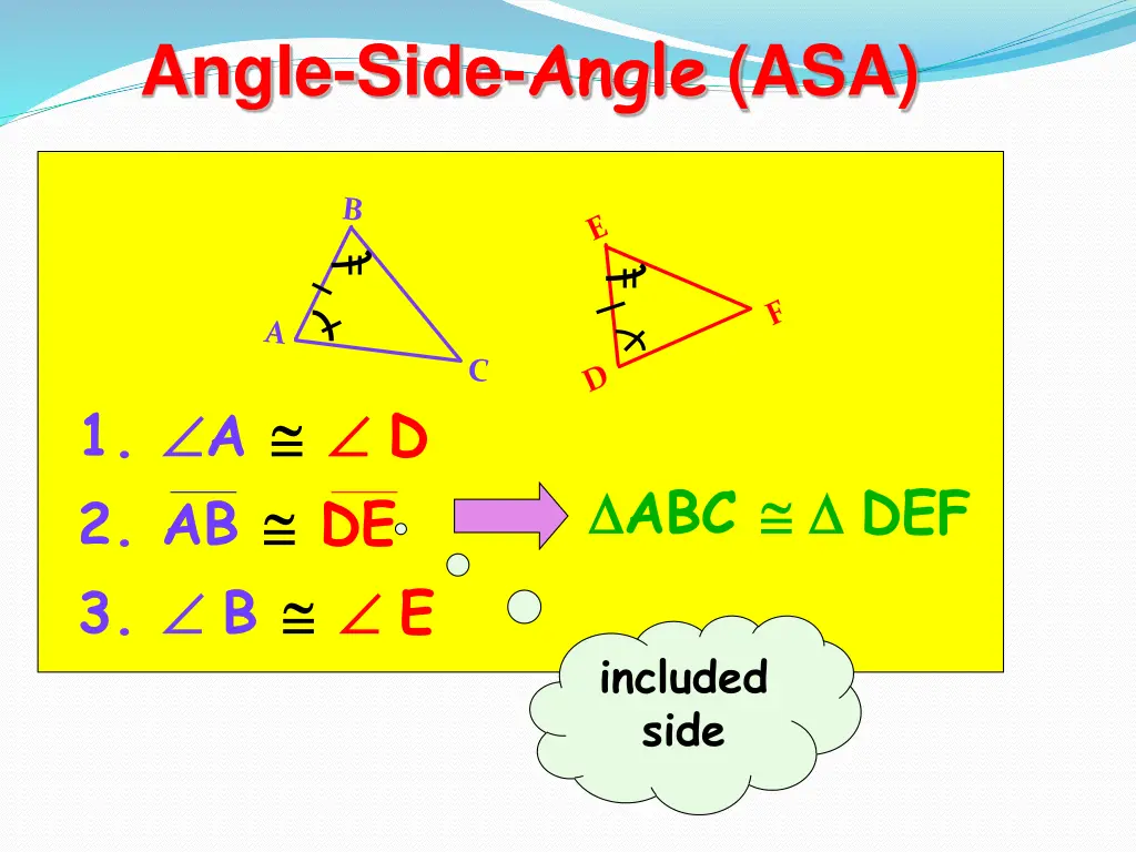 angle side angle asa