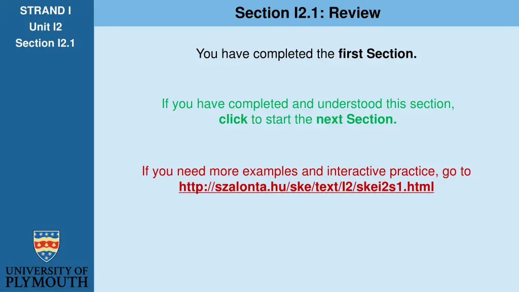 section i2 1 review