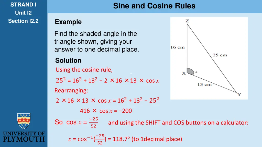 sine and cosine rules 4