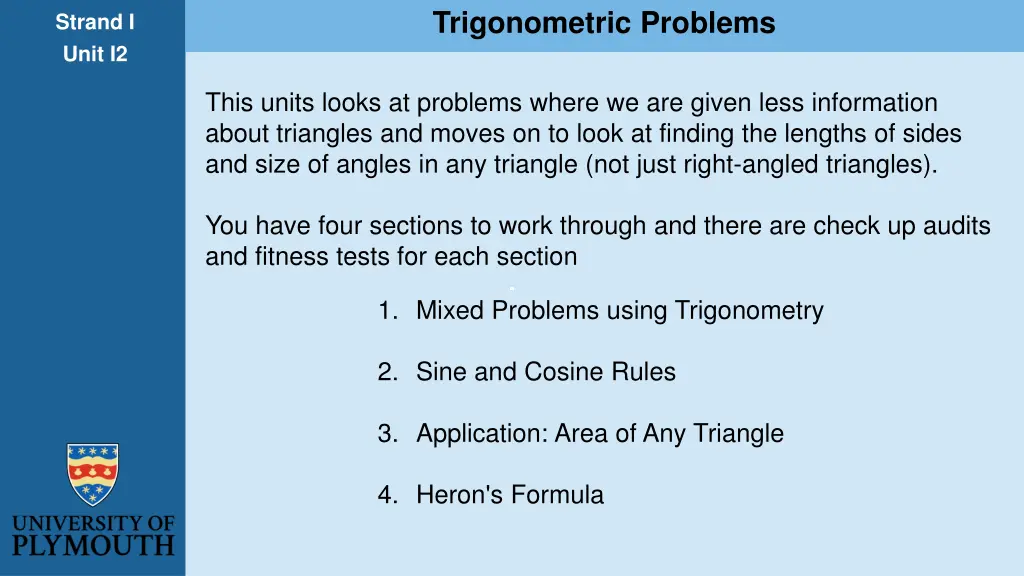 trigonometric problems