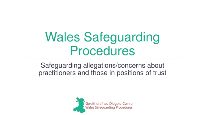 wales safeguarding procedures safeguarding