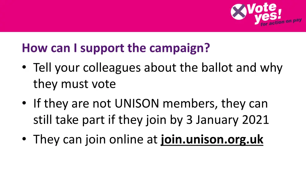 how can i support the campaign tell your