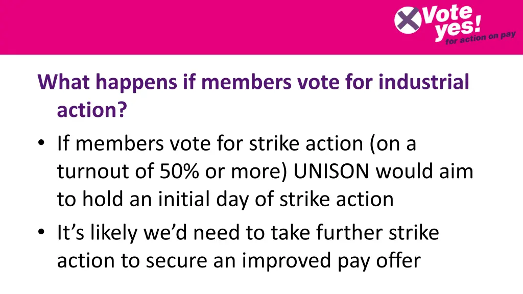 what happens if members vote for industrial