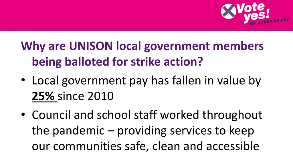 why are unison local government members being