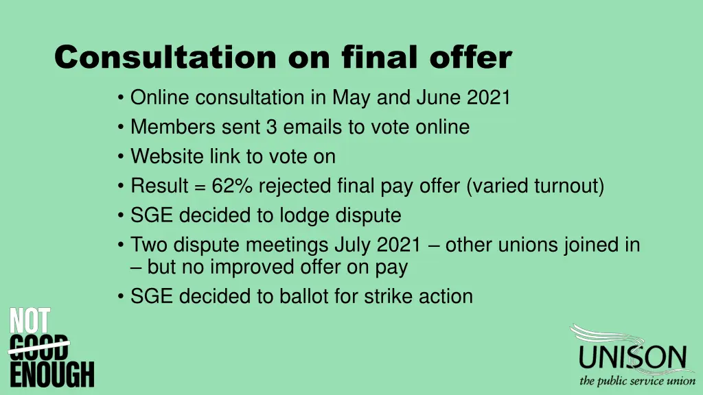 consultation on final offer online consultation