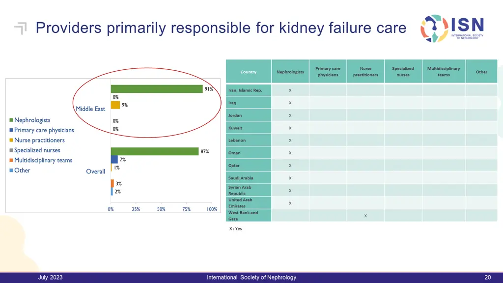 providers primarily responsible for kidney