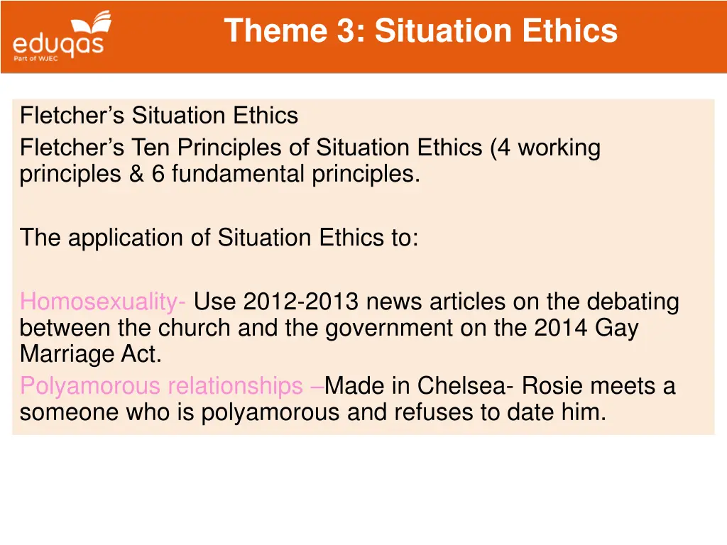 theme 3 situation ethics