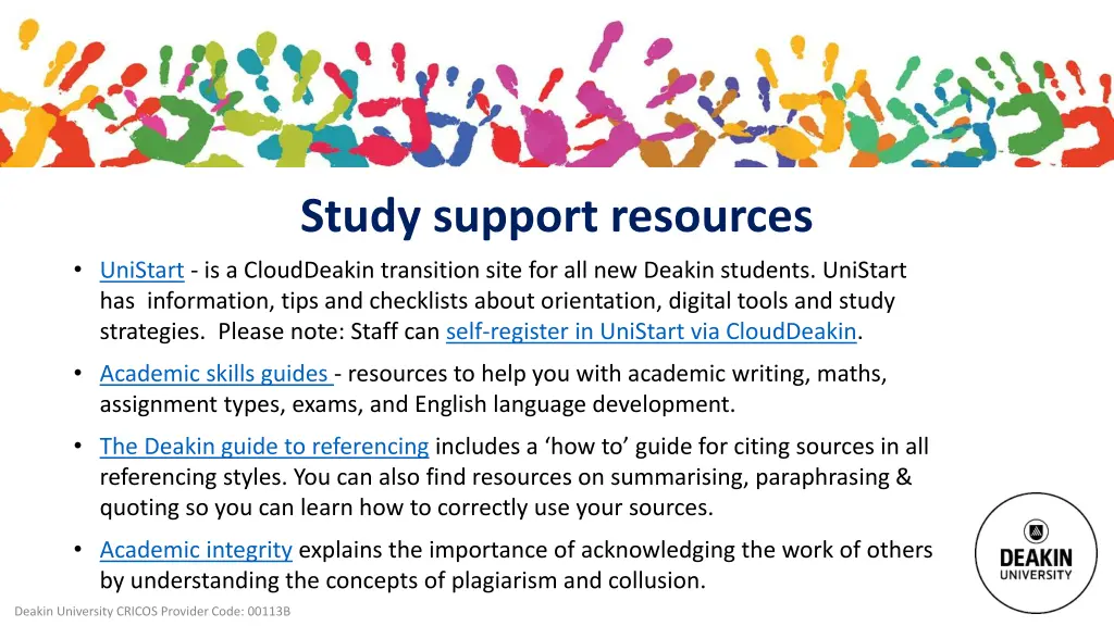 study support resources unistart is a clouddeakin