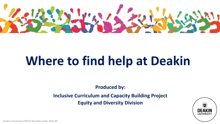 where to find help at deakin