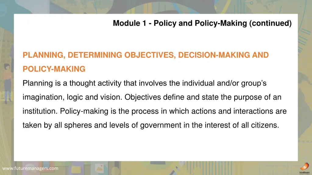 module 1 policy and policy making continued 1