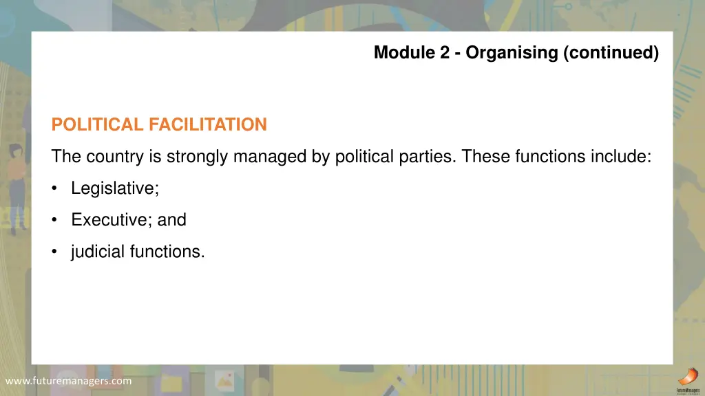 module 2 organising continued 1