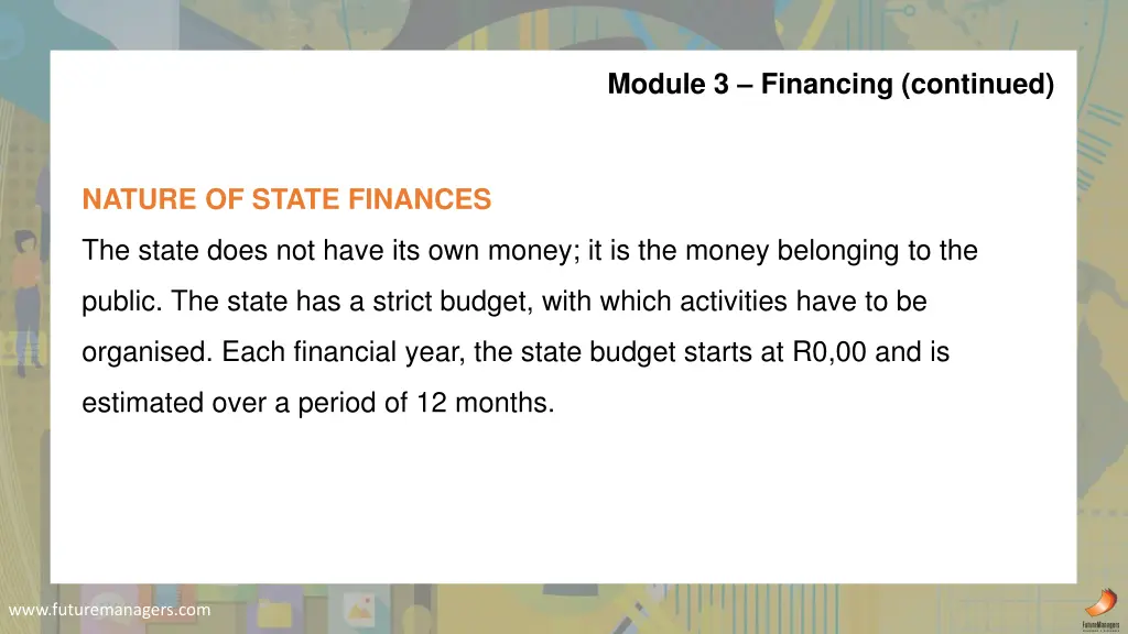 module 3 financing continued