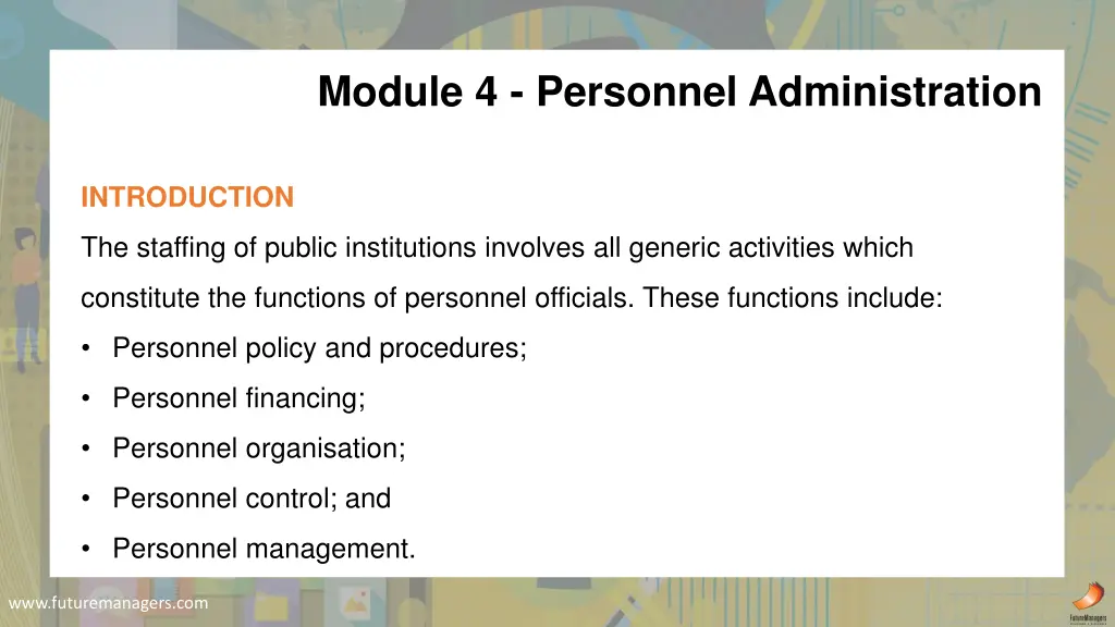 module 4 personnel administration