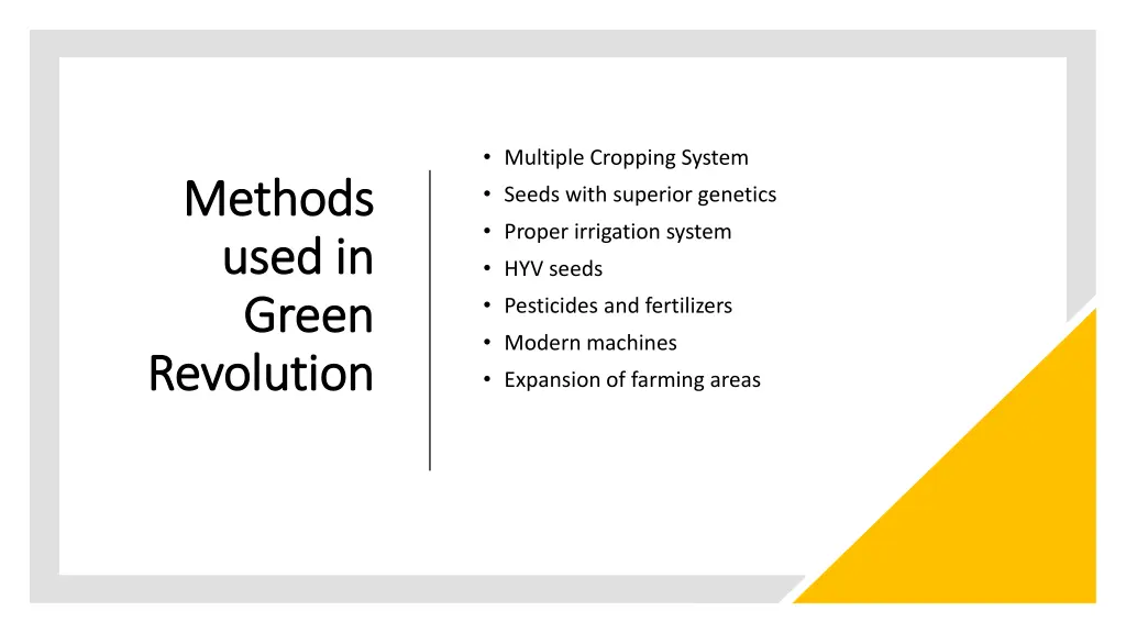 multiple cropping system seeds with superior