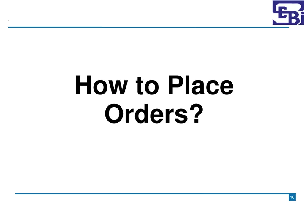 how to place orders