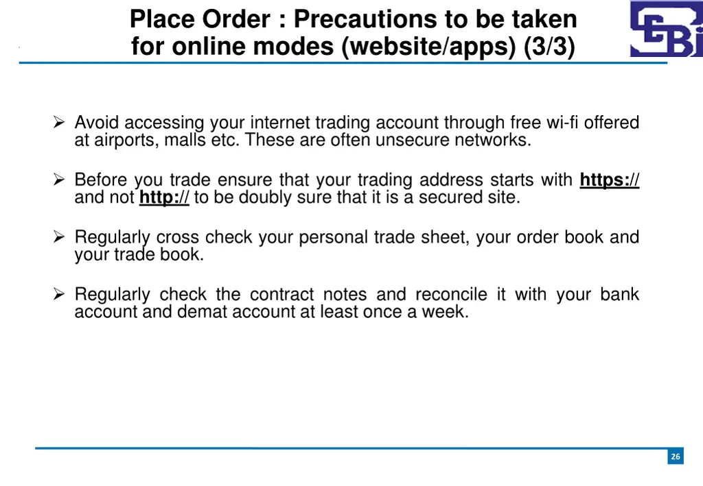 place order precautions to be taken for online 2