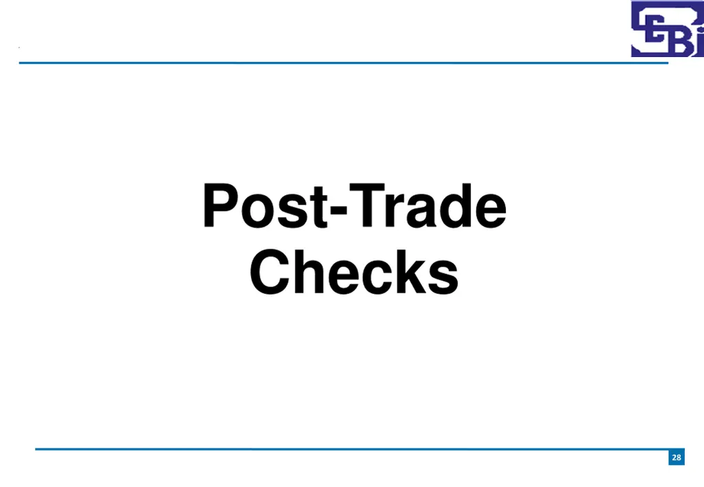 post trade checks