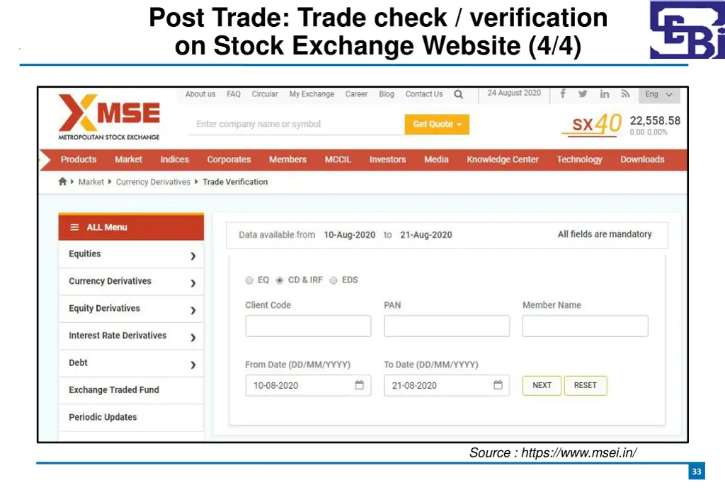 post trade trade check verification on stock 3