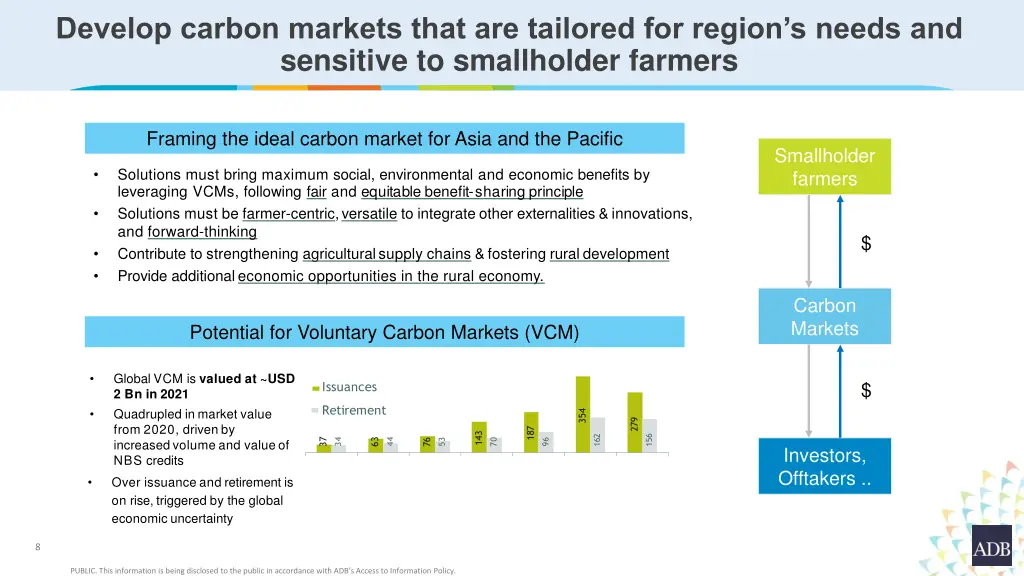 develop carbon markets that are tailored