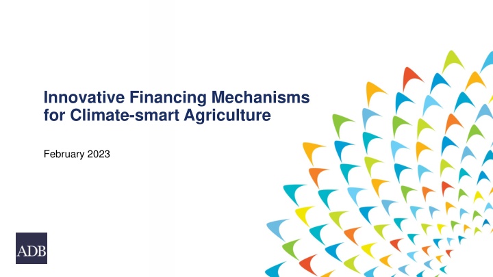 innovative financing mechanisms for climate smart