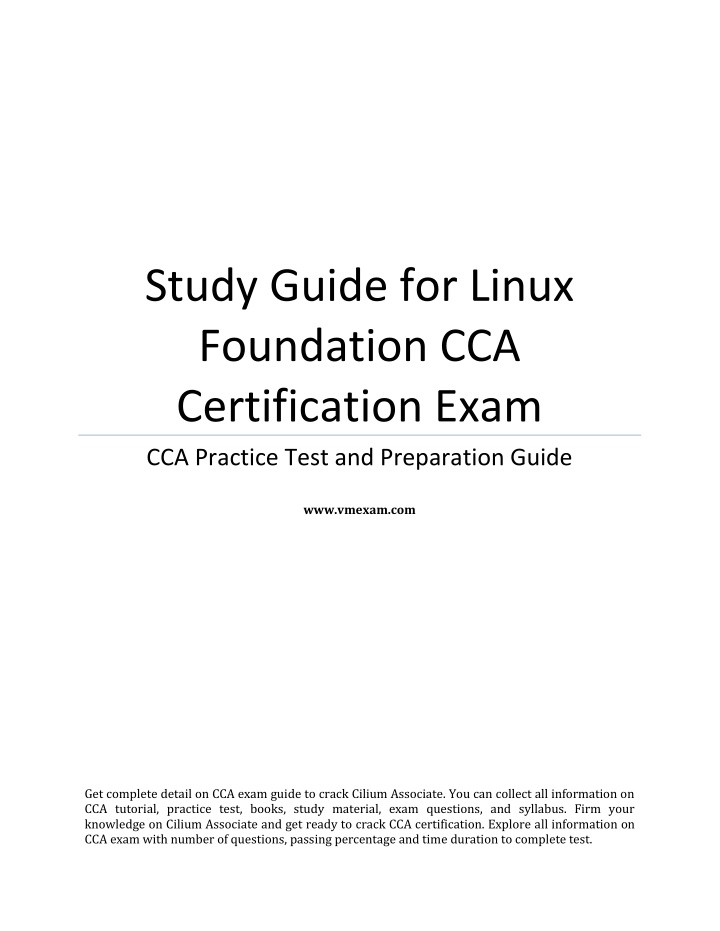 study guide for linux foundation