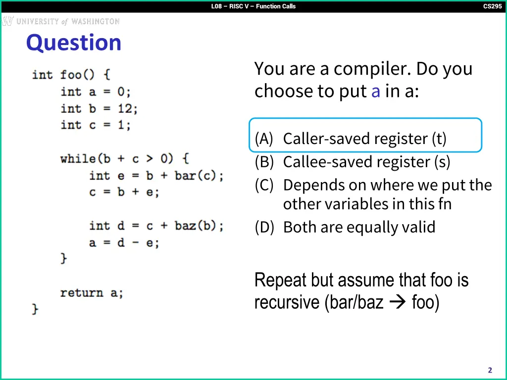 l08 risc v function calls 1