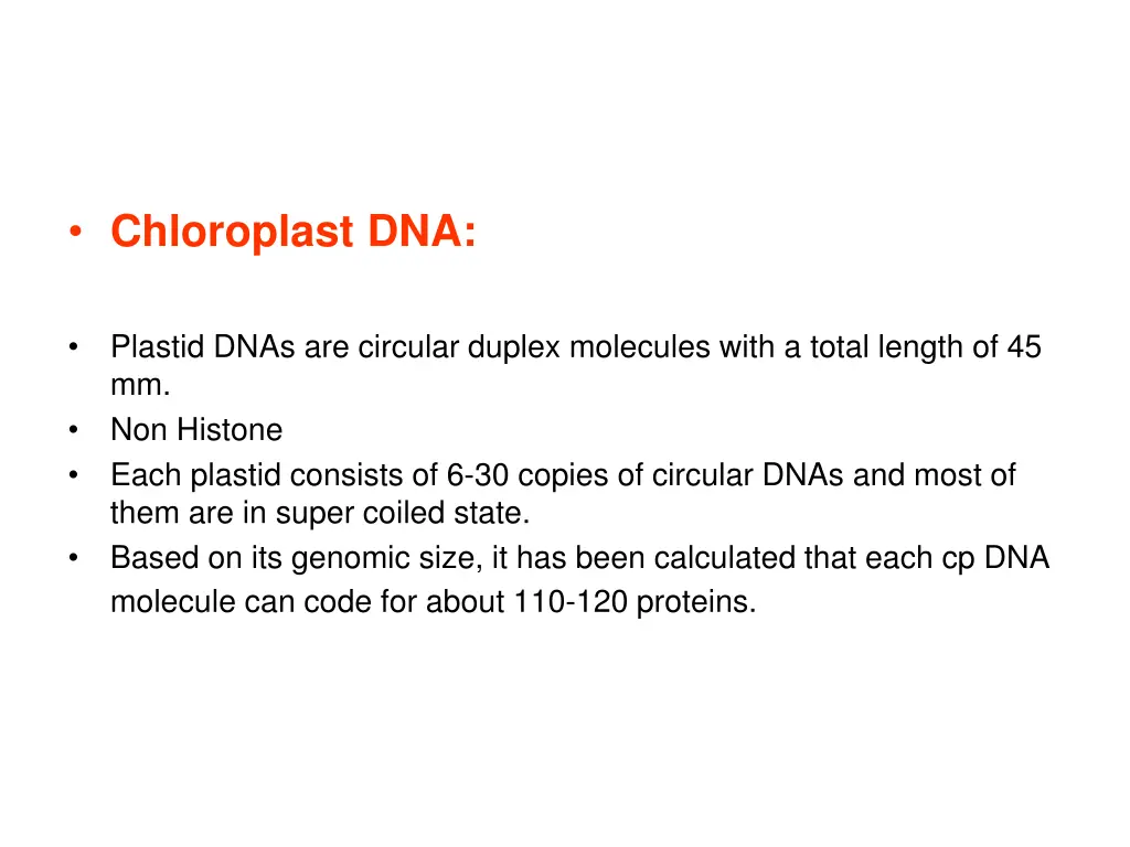 chloroplast dna