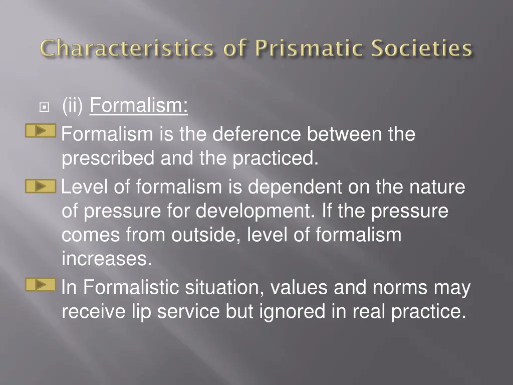 ii formalism formalism is the deference between