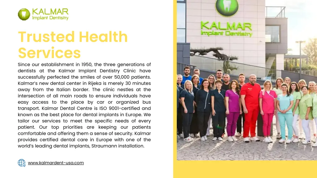 trusted health services since our establishment