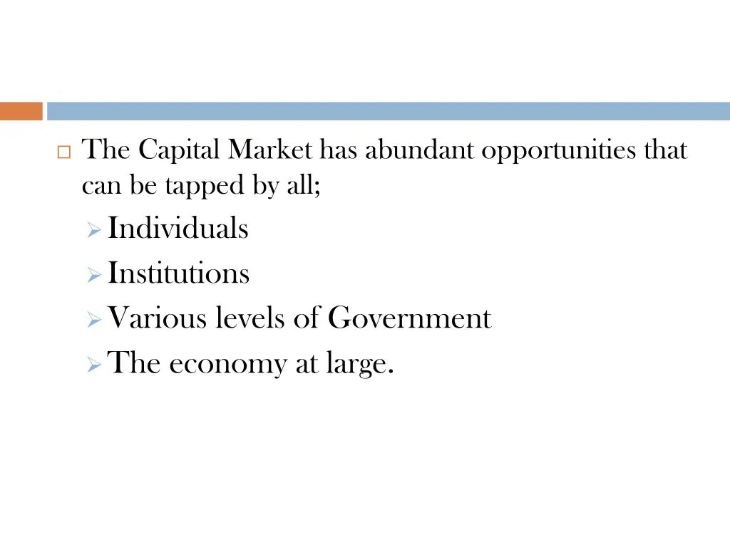 the capital market has abundant opportunities