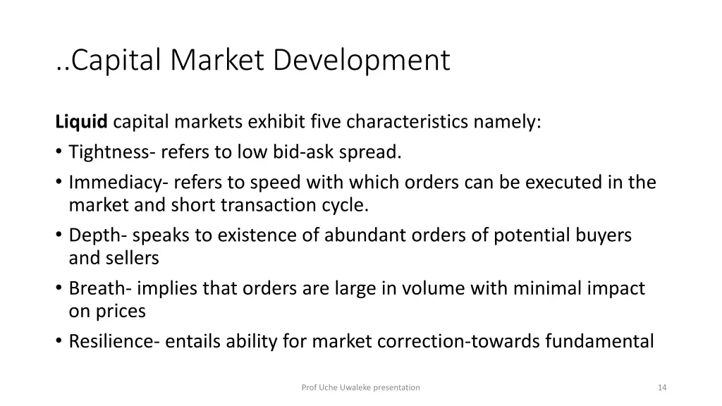 capital market development 2