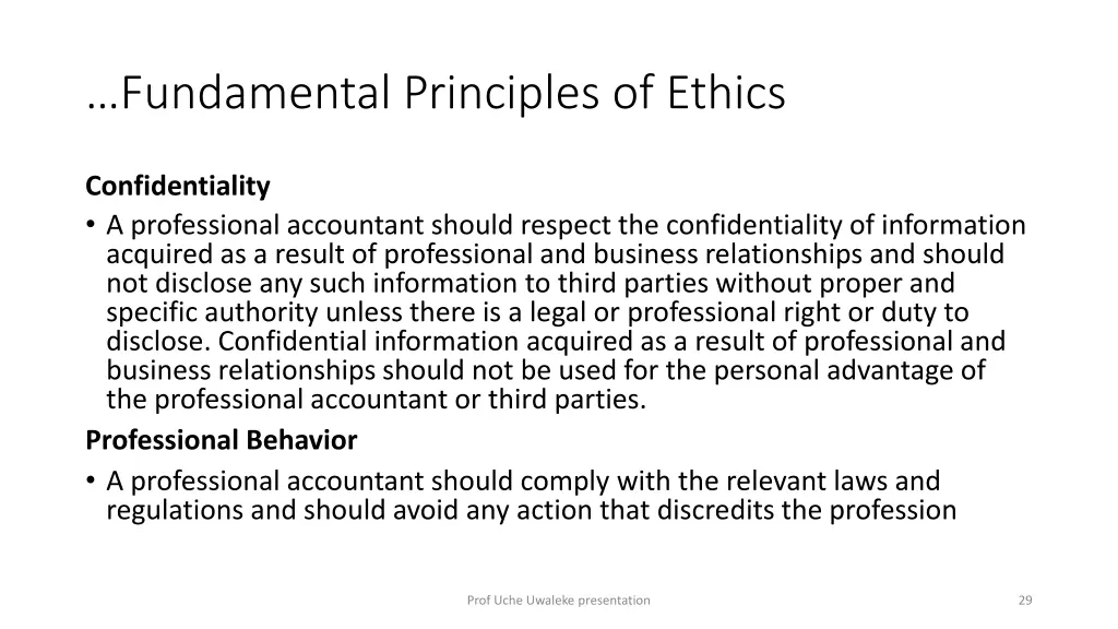 fundamental principles of ethics 2