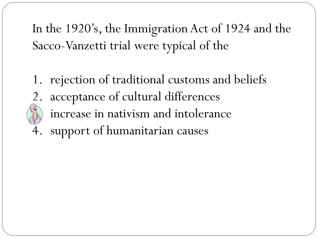 in the 1920 s the immigration act of 1924