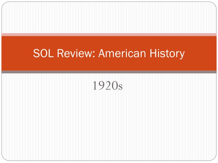 sol review american history