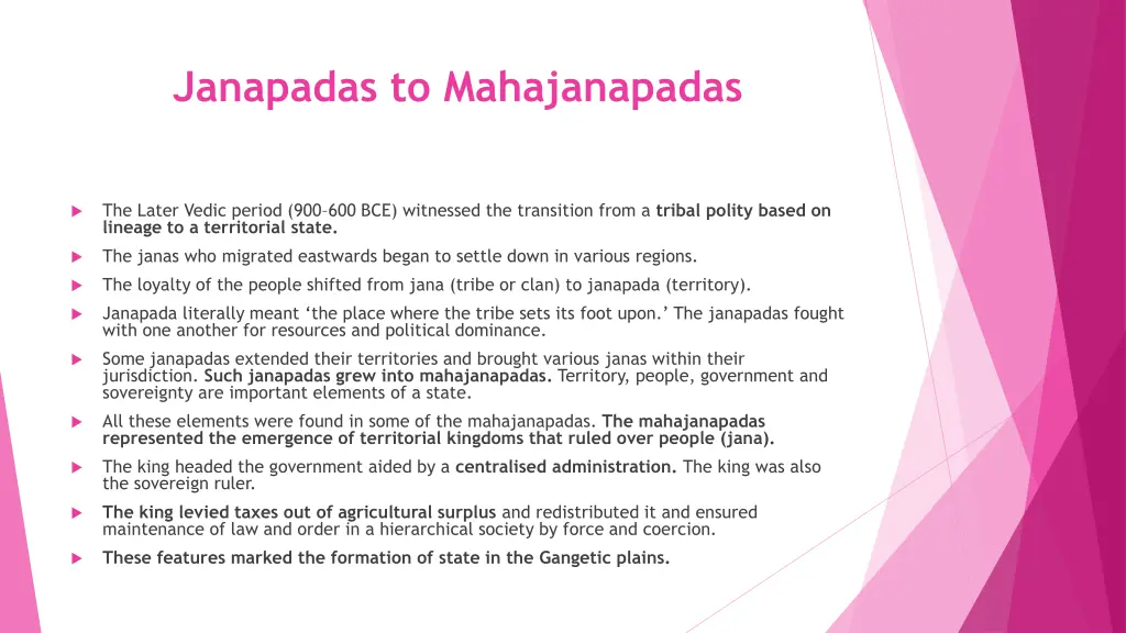 janapadas to mahajanapadas