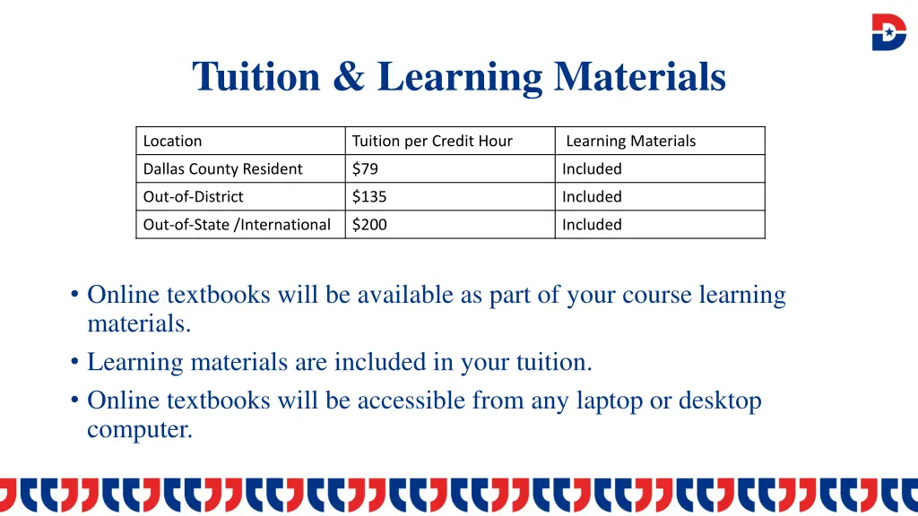 tuition learning materials