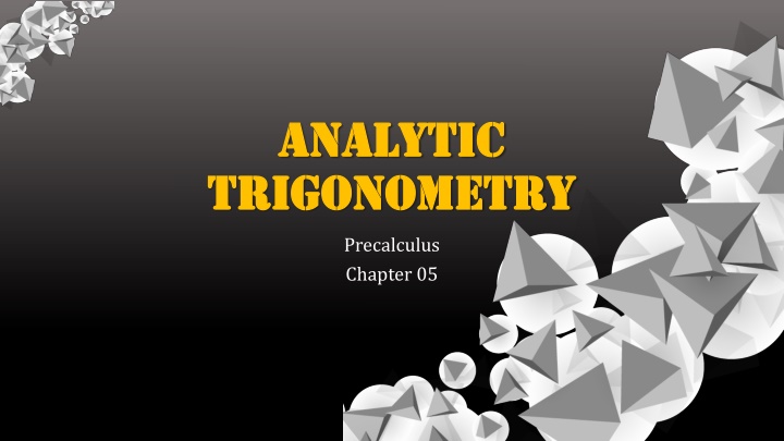 analytic analytic trigonometry trigonometry